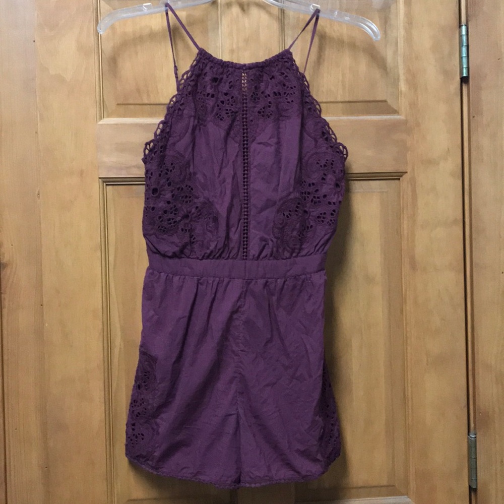 Burgandy romper